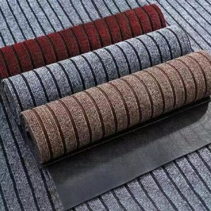 Stripes Doormat Non Slip Door Mats for Kitchen Bathroom Cuttable Oil-proof Stain Resistant Permaidani Anti-skid Oil-proof Waterproof Soft Textiles for Living Room and Kitchen