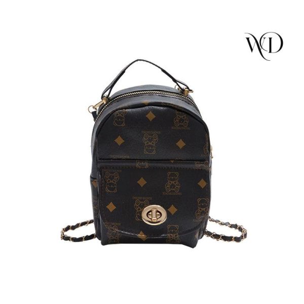 Beg galas bercetak, reka bentuk comel, Fesyen baharu, serba guna, kapasiti besar, ringan, beg tangan bergaya, beg mini, untuk wanita, beg galas fesyen, [COD] Hati Travel Cartoon Backpack Bags