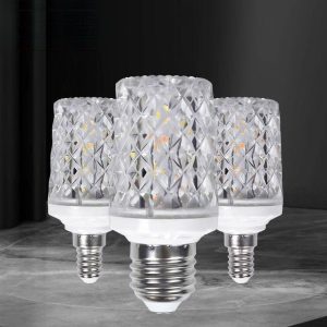 Mentol LED, Sangat Terang, Skru E27e14, Cahaya Boleh Ubah, Tiga Warna, Penjimatan Tenaga, Lampu Jagung, Sesuai untuk Lampu Candelier Isi Rumah, Sumber Cahaya
