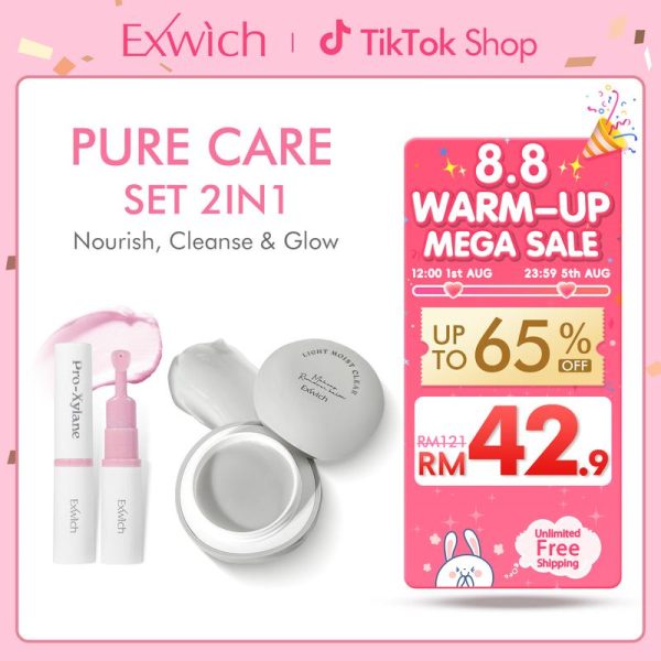 【HOT】Exwich 2PCS 2IN1 Makeup Set- Lip Balm+Remover Makeup Balm-Pure Care Set  Clean, Hydrated & Radiant! CONSPICUOUS LIP BALM | Deep Hydration for Soft, Smooth Lips