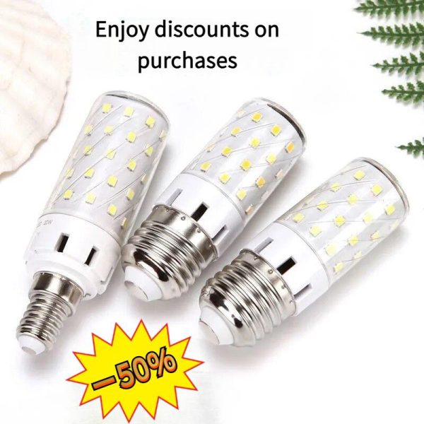 Mentol LED, Sangat Terang, Lampu Jagung, Penjimatan Tenaga, Sesuai untuk Kegunaan Isi Rumah, Lampu di Ruang Tamu dan Bilik Tidur, Tersedia dalam Cahaya Putih dan Hangat, Cahaya Boleh Ubah dengan Mentol Tiga Warna Home Lighting Lights