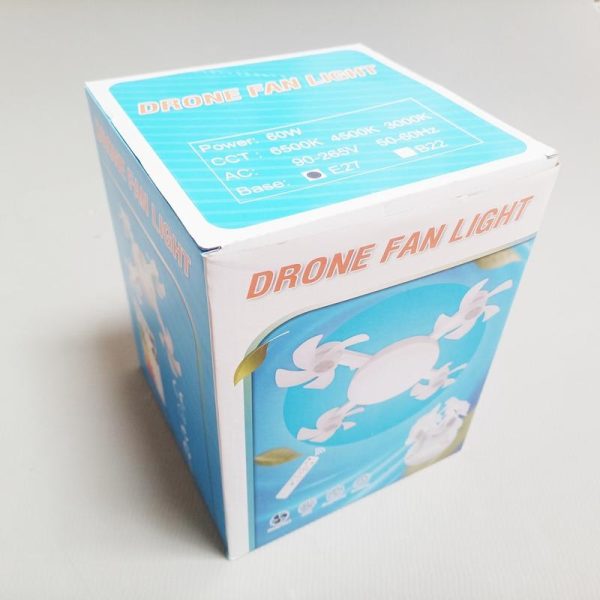 Lampu Kipas LED, Ketibaan Baru, Kawalan Jauh Pintar, Lampu Kipas Siling Bersepadu, Boleh Dimalapkan, Tapak Skru E27, Sesuai untuk Kegunaan Isi Rumah, Lampu Kipas Senyap