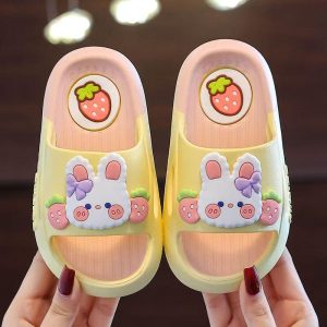 "Sandal Kanak-Kanak Princess Kartun Anti Slip Lembut Selesa Untuk Mandi & Dalam Rumah"
