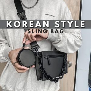 Beg Lelaki 2 in 1 Ulzzang Korean Fashion Nylon Waterproof Men Sling Bag Shoulder Bag Crossbody Bag Messenger Bag Box Bag