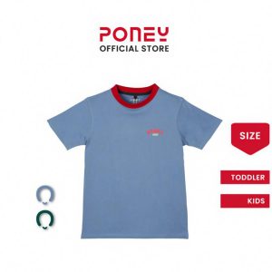 [NEW] Poney Unisex Kids Poney Iconic Logo Short Sleeve Tee - Colour Block