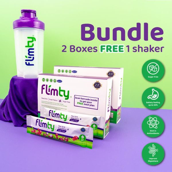 FLIMTY Grape Flavor [2 BOX  FREE 1 Shaker]