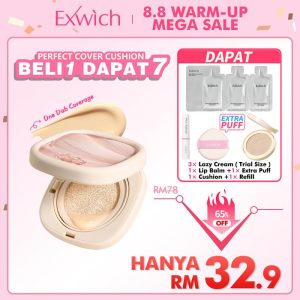【New launch】 EXWICH Perfect Cover waterproof cushion dengankandungan skincare mencegah kekusaman dan kulit keringsepanjang hari EXWICH fondation skin tint Concealer Foundation Wajah foundation Matte tahan lama mua pengantin