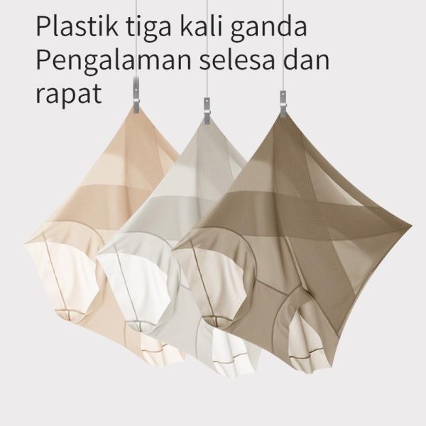 ​Magic Will Shapewear Pinggang Tinggi Saiz Plus Ultra Nipis Rasa Naked Antibac Bernafas Kawalan Perut 2 Pasang​