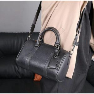 Messenger Bag Men's Small PU2023 New Style Fashion Multifunctional Portable Shoulder Versatile Boston
