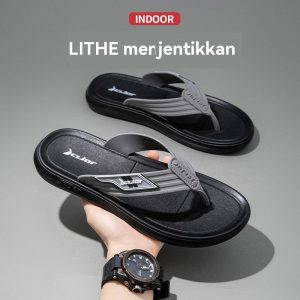 Selipar Lelaki Bergaya Flip Flop Musim Panas Selesa Tahan Lasak Anti Gelincir.Selipar Jepun.loafers shoes men