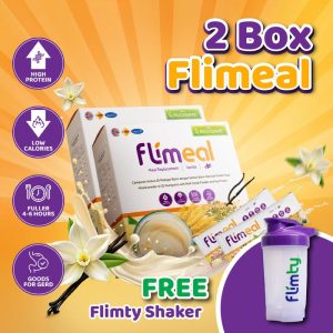 Flimeal Vanilla Box 2 Get FREE 1 Flimty Shaker