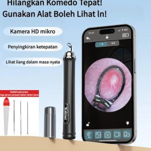【COD&Penghantaran Tempatan】Pembersih Liang Liang LED Pintar dengan Bintik Hitam Visual dan Jarum Picit Jerawat untuk Pembersihan Muka di Rumah Alat Pembersihan, Sambungan Wi-Fi, 1000W, Definisi Tinggi