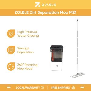 Zolele M21 Sewage Separation Mop Set With Bucket Scratch Mop Self-Wash And Squeeze Dry Flat Mop