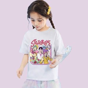 Baju-T Demon Hunter Huntrix, Pakaian Bercetak, Untuk Lelaki dan Perempuan, 100% Baju Tee, Baju Kpop, Tee Hantu Clothes Tops