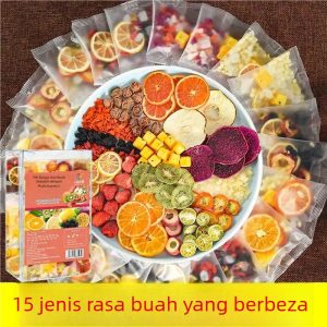 Teh buah beku-kering vakum dengan 15 perisa (10 pek percuma 5 pek), rakan musim panas yang menyegarkan dan menyejukkan.