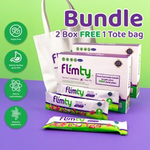 FLIMTY Grape Flavor 2 Box FREE 1 Tote Bag
