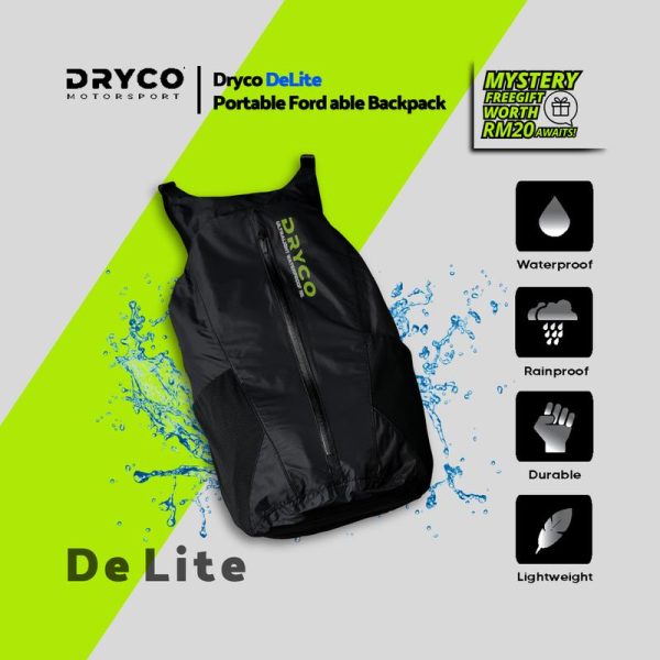 Dryco DeLite - Portable Ford able Backpack ( Waterproof Backpack | Motorcycle | Riding Backpack | Easy Acces | Compartment ) Bag Adventure Gear Seamless