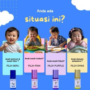 Wangian Terapi untuk Bayi & Kanak-Kanak: Roll-On Fragrance for Baby & Kids 5ml