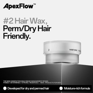 ApexFlow #2 Hair Wax Styling Matte Wax Water-Based Rambut Lelaki Pomade Hair Care Hair Styling with Eco Refill