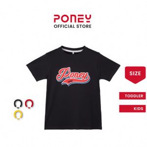 [NEW] Poney Unisex Kids Poney Authentic Logo Short Sleeve Tee